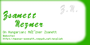 zsanett mezner business card